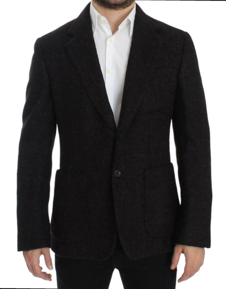 Dolce & Gabbana Bordeaux alpaga two button blazer - Hilstor