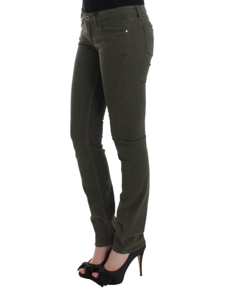 Costume National Green slim leg jeans - Hilstor