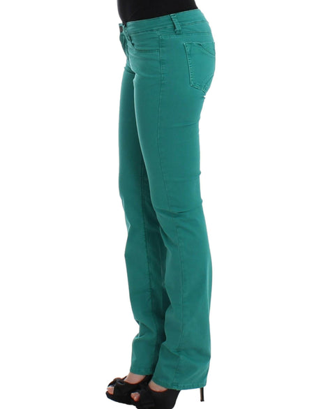 Costume National Green straight leg jeans - Hilstor