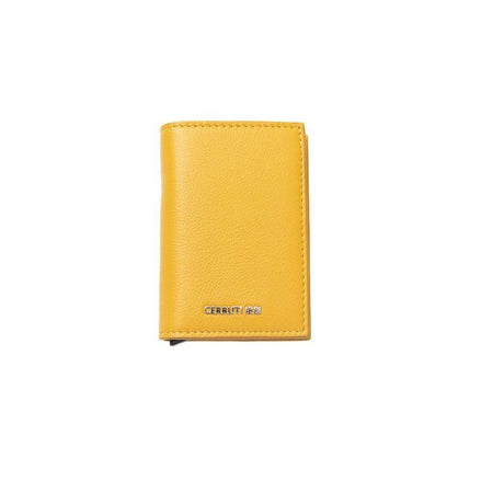 Cerruti 1881 Yellow Calfskin Men Wallet - Hilstor