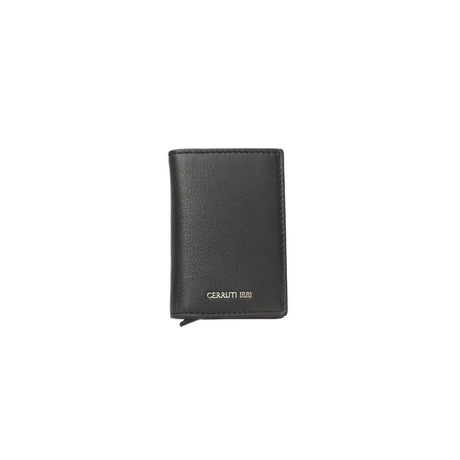 Cerruti 1881 Black Calfskin Men Wallet - Hilstor