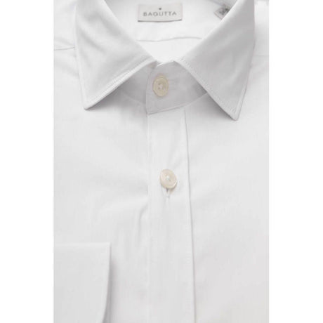 Bagutta White Cotton Men Shirt - Hilstor