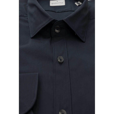 Bagutta Blue Cotton Men's Shirt - Hilstor