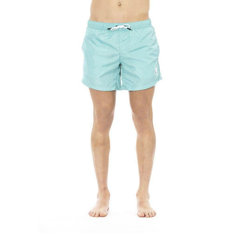 Bikkembergs Light Blue Polyester Men Swim Short - Hilstor