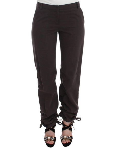 Ermanno Scervino Brown Chinos Casual Dress Pants Khakis - Hilstor