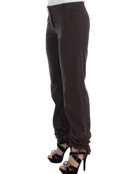 Ermanno Scervino Brown Chinos Casual Dress Pants Khakis - Hilstor