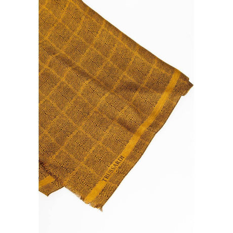Trussardi Yellow Viscose Men Scarf - Hilstor
