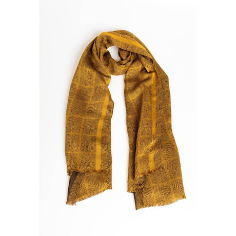 Trussardi Yellow Viscose Men Scarf - Hilstor