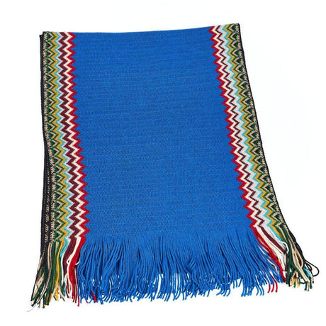 Missoni Blue Wool Men Scarf - Hilstor