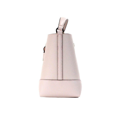 Michael Kors Mercer Small Powder Blush Pebble Leather Bucket Crossbody Bag Purse - Hilstor