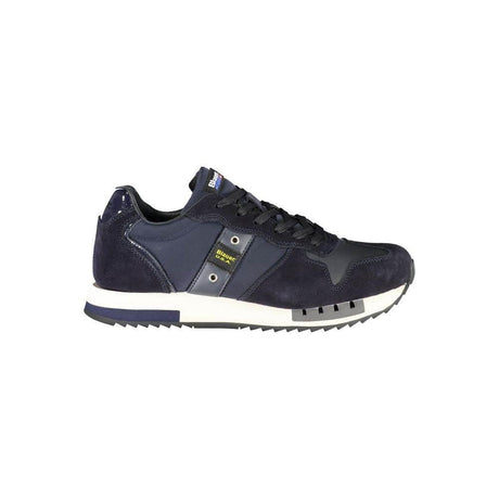 Blauer Contrast Lace-Up Sports Sneakers in Blue - Hilstor