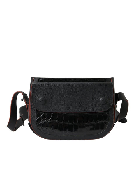 Balenciaga Black Exotic Leather Shoulder Crossbody Camera Bag - Hilstor