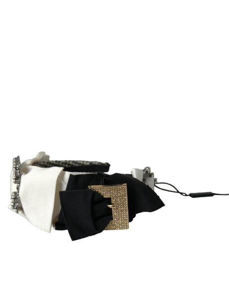 Dolce & Gabbana Multicolor Crystal Embellished Women Headband Diadem - Hilstor