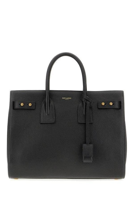 Saint Laurent Black Calf Leather Sac De Jour Handbag - Hilstor