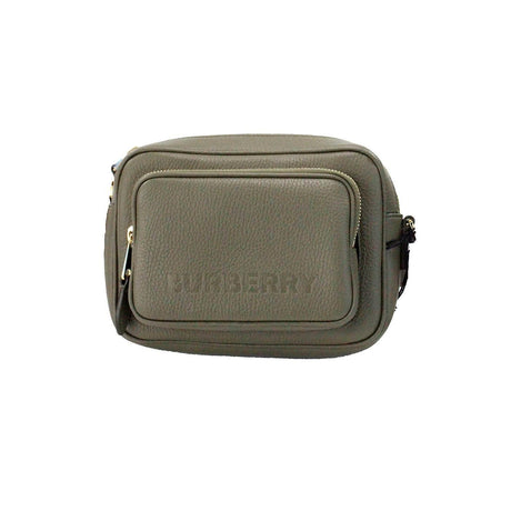 Burberry Small Branded Dark Fern Green Grainy Leather Camera Crossbody Bag - Hilstor