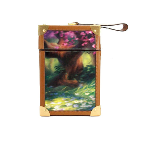 Kate Spade Disney Bambi 3D Trunk Printed PVC Top Handle Clutch Handbag - Hilstor