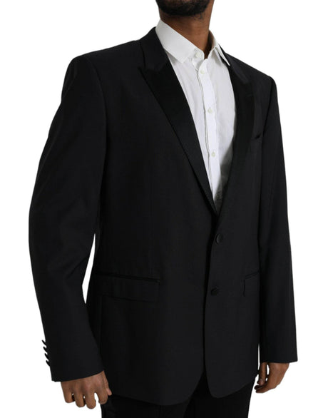 Dolce & Gabbana Blue MARTINI Single Breasted Coat Blazer - Hilstor