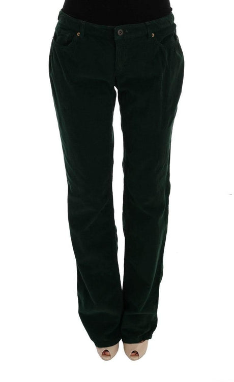 Dolce & Gabbana Green Cotton Corduroys Jeans - Hilstor
