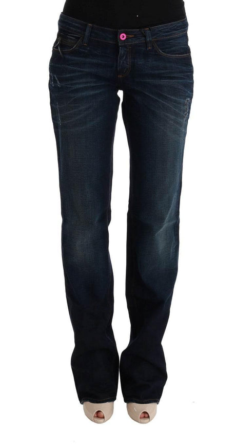 Costume National Blue Cotton Regular Fit Denim Jeans - Hilstor