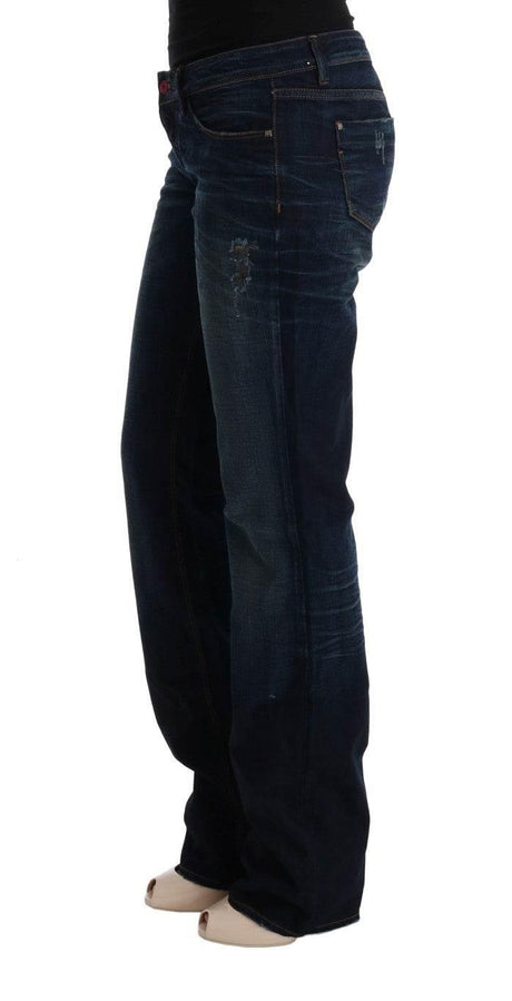 Costume National Blue Cotton Regular Fit Denim Jeans - Hilstor