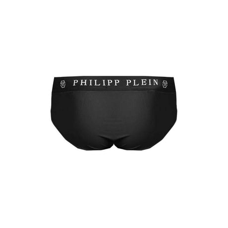 Philipp Plein Black Polyamide Men Swimwear - Hilstor