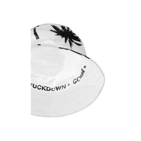 Comme Des Fuckdown Palm Print Chic Fisherman Hat - Hilstor