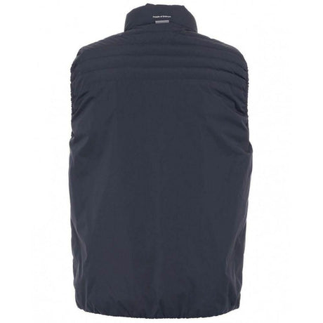 People Of Shibuya Blue Polyester Men Vest - Hilstor
