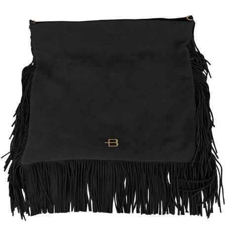 Baldinini Trend Black Calfskin Women Crossbody Bag - Hilstor