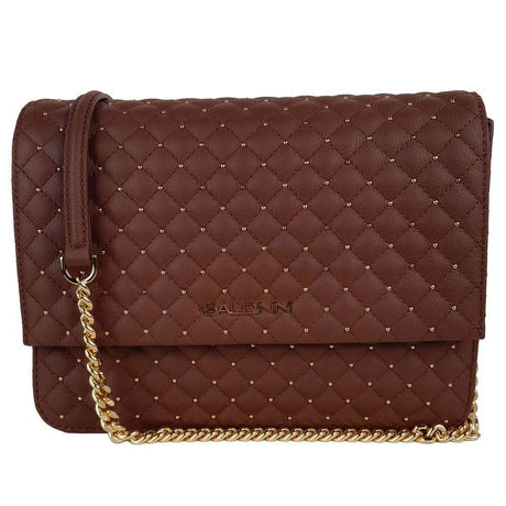 Baldinini Trend Brown Calfskin Women Crossbody Bag - Hilstor