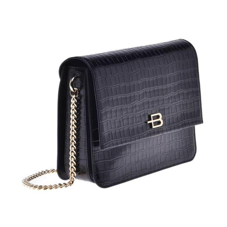 Baldinini Trend Black Calfskin Women Crossbody Bag - Hilstor