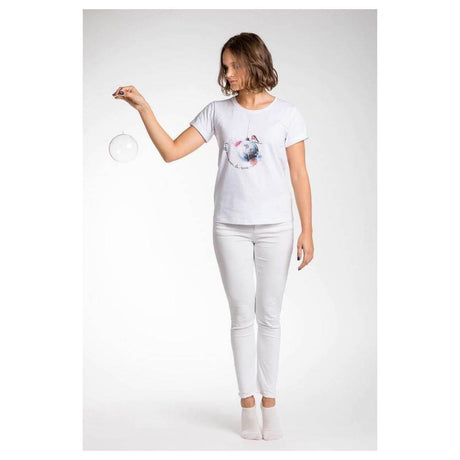 A.Tratti White Viscose Women T-Shirt - Hilstor