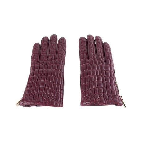 Cavalli Class Red Lambskin Women Glove - Hilstor