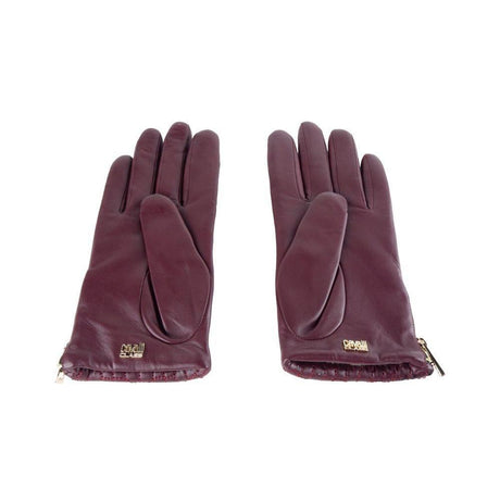 Cavalli Class Red Lambskin Women Glove - Hilstor