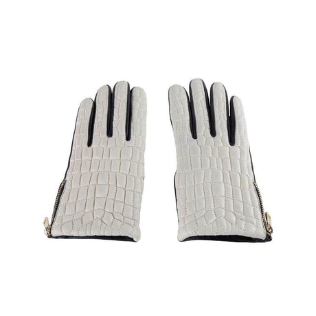 Cavalli Class Gray Lambskin Women Glove - Hilstor