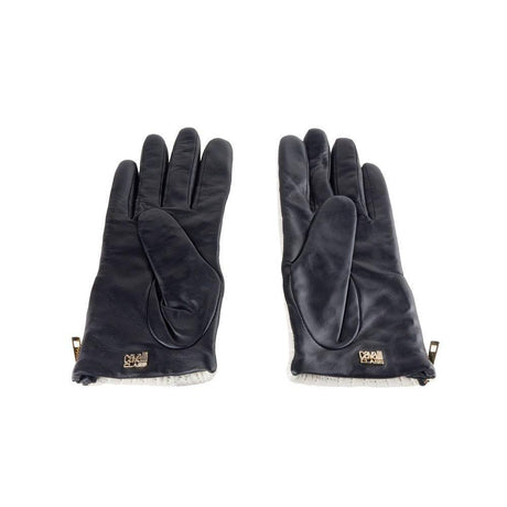 Cavalli Class Gray Lambskin Women Glove - Hilstor