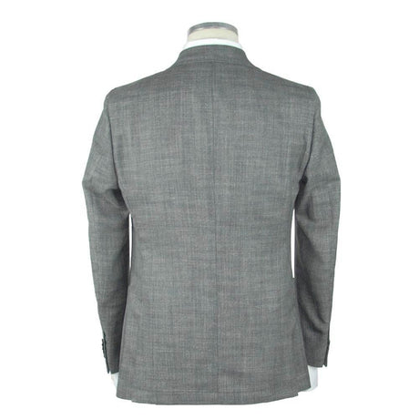 Emilio Romanelli Gray Wool Men's Blazer - Hilstor