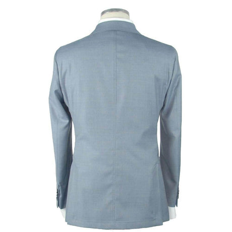 Emilio Romanelli Blue Wool Men's Blazer - Hilstor