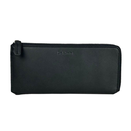 Baldinini Trend Elegant Black Leather Travel Organizer - Hilstor