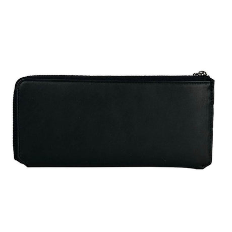 Baldinini Trend Elegant Black Leather Travel Organizer - Hilstor