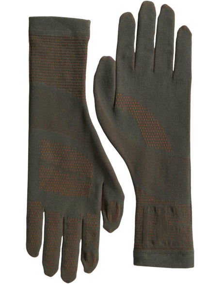 Dolce & Gabbana Brown Cotton Stretch Wrist Length Gloves - Hilstor
