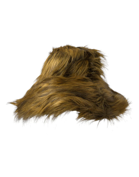 Dolce & Gabbana Brown Modacrylic Faux Fur Bucket Hat - Hilstor