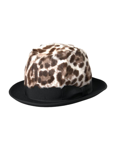 Dolce & Gabbana Multicolor Leopard Women Fedora Hat - Hilstor