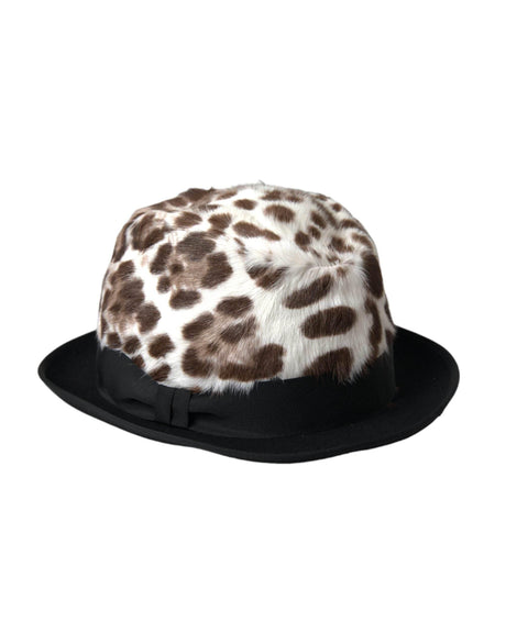 Dolce & Gabbana Multicolor Leopard Women Fedora Hat - Hilstor