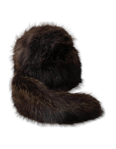 Dolce & Gabbana Women Brown Raccoon Fur Bucket Hat - Hilstor