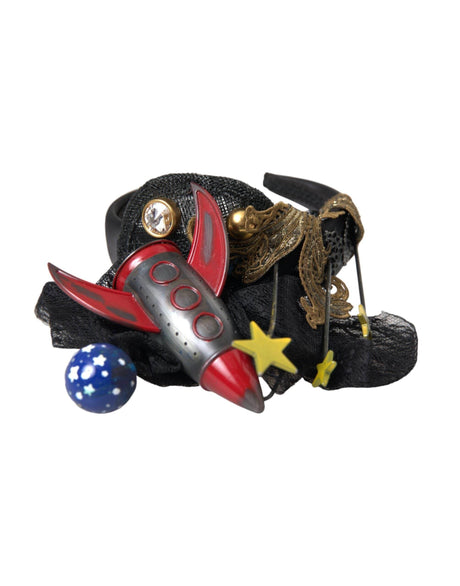 Dolce & Gabbana Multicolor Missile Rocket Crystal Stars Headband Diadem - Hilstor