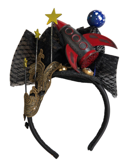 Dolce & Gabbana Multicolor Missile Rocket Crystal Stars Headband Diadem - Hilstor