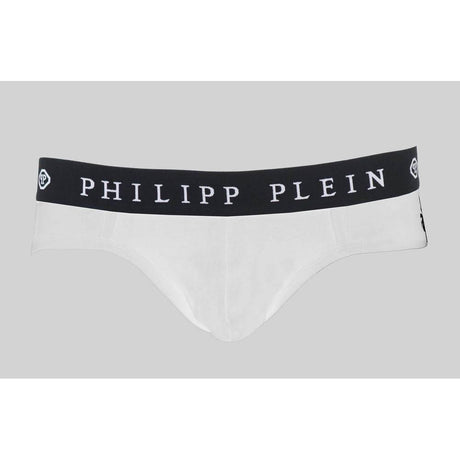 Philipp Plein White Cotton Men Boxer Short - Hilstor
