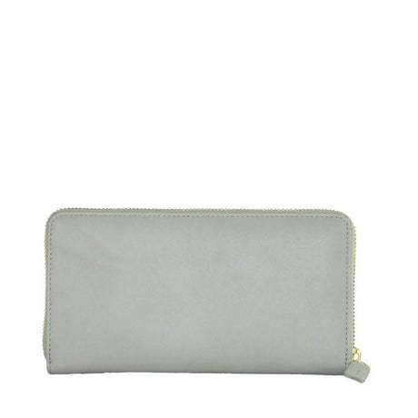 Cavalli Class Gray Calfskin Women Wallet - Hilstor