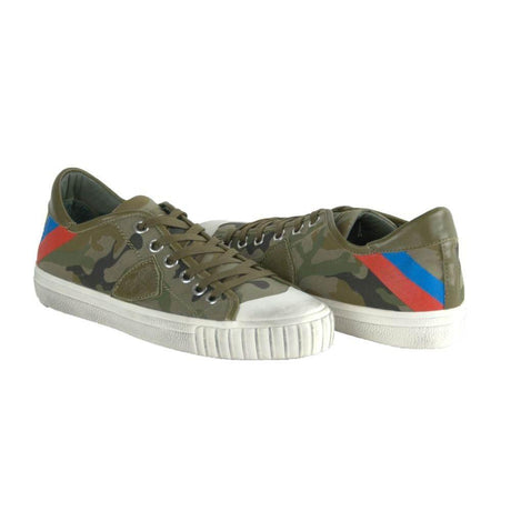 Philippe Model Green Leather Men Sneaker - Hilstor