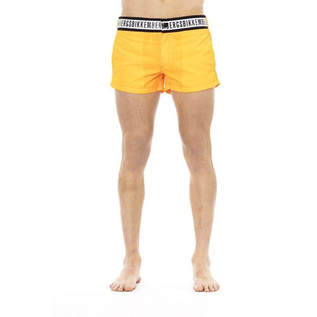 Bikkembergs Orange Polyamide Men Swim Short - Hilstor